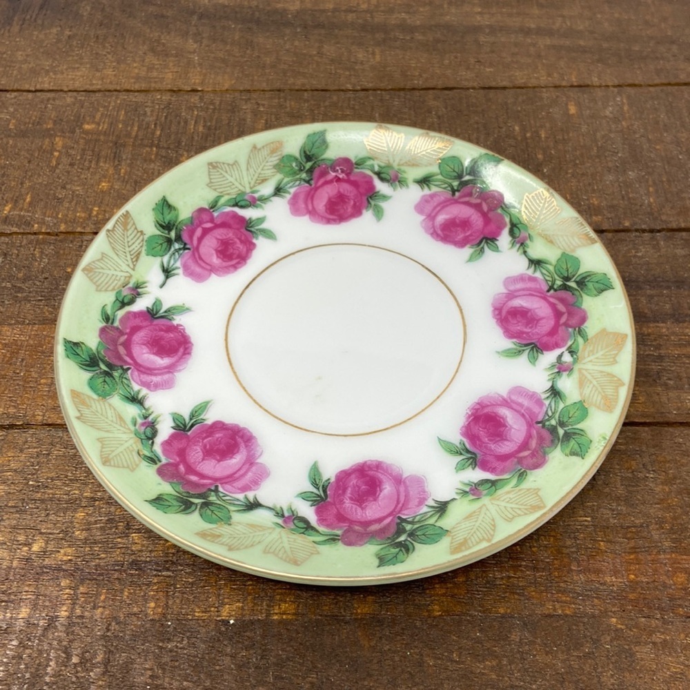 Beautiful Small Vintage Floral Cup Saucer. Replacement. Richard. Japan.